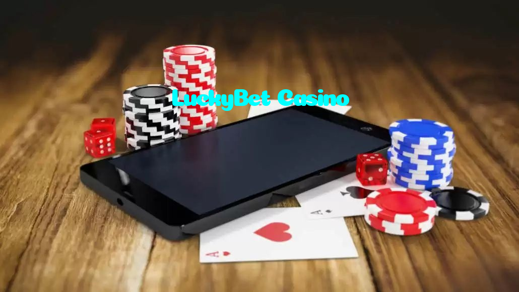 LuckyBet Casino casino presented on mobile device in Pakistan with slots and live games